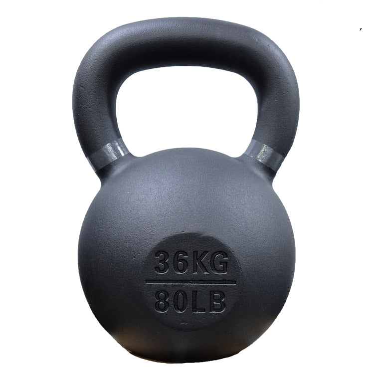 Black kettlebell with '36KG