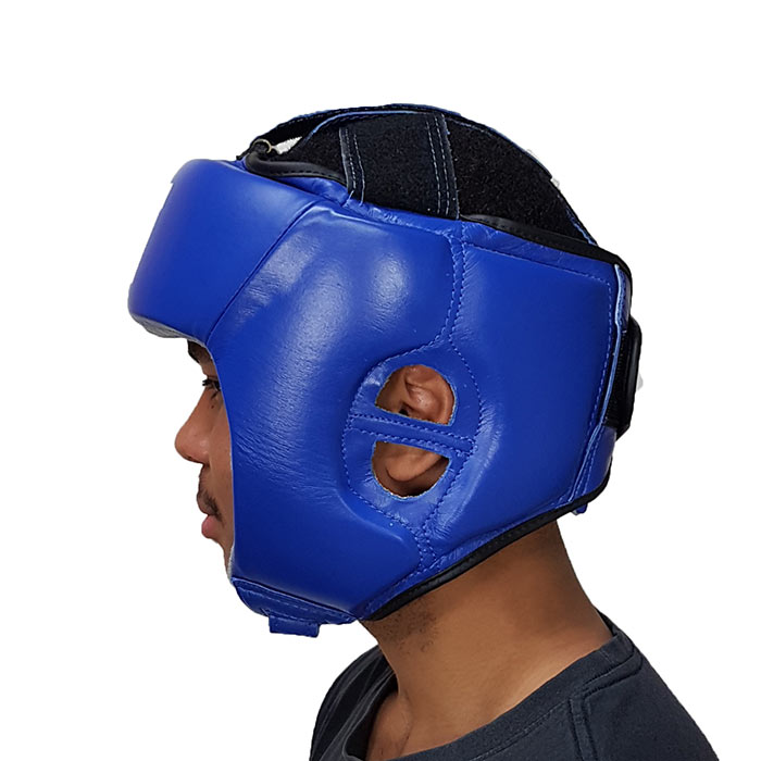 Open face boxing head guards