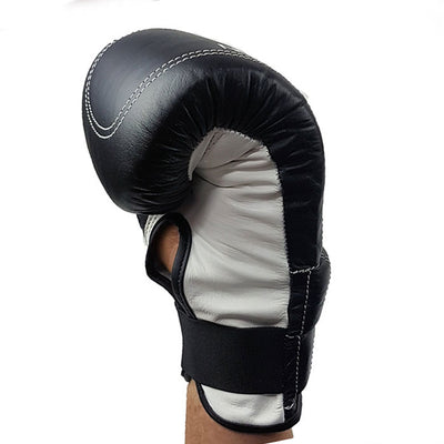 Leather boxing bag mitts closed fist