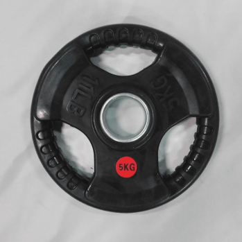 WEIGHT PLATES TRI GRIP 5KG BLACK