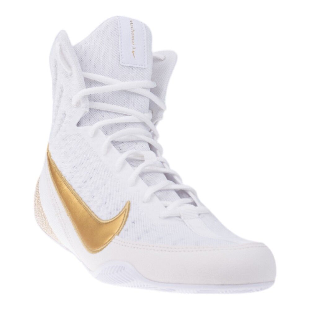 nike boxing boots white and gold