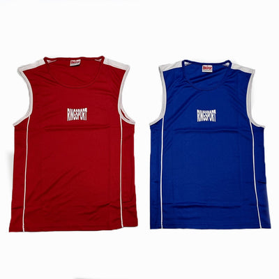 Ace boxing singlets red and blue