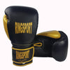 Black gold super pro gel boxing gloves