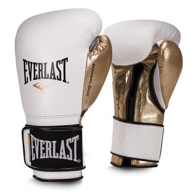 Everlast power lock boxing glove White gold