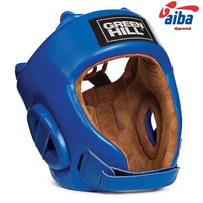Greenhill aiba head guard blue