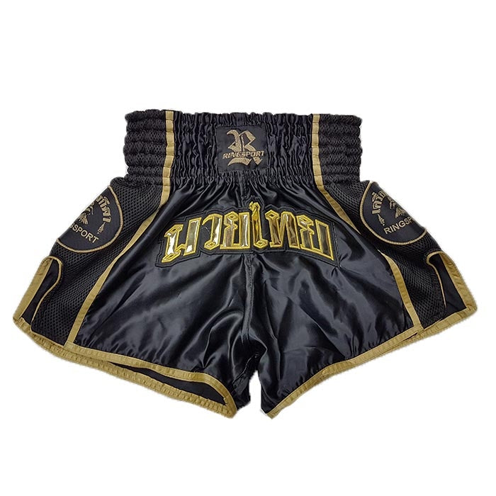 Air Muay Thai shorts black gold