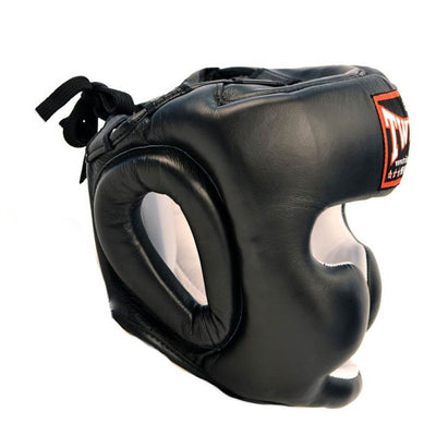 Twins boxing head guard side view